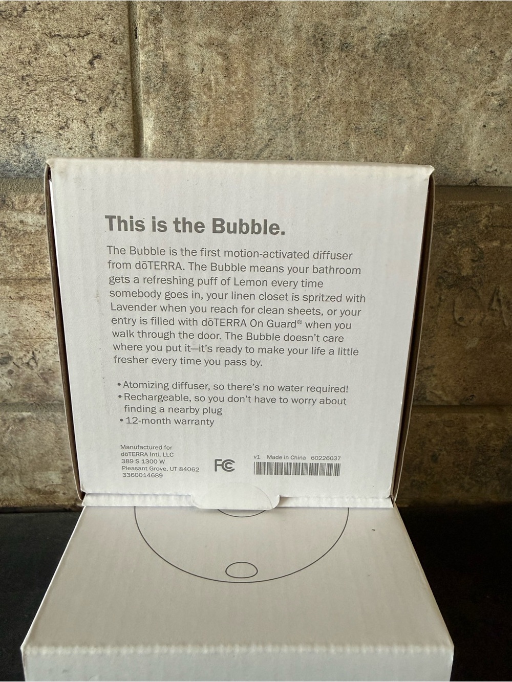 Doterra Bubble Motion-Activated Diffuser Box - White - Picture 2 of 2